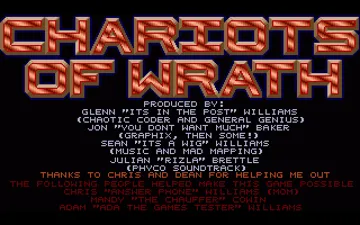 Chariots of Wrath screen shot title